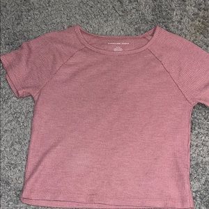 size small, pink shirt from american eagle